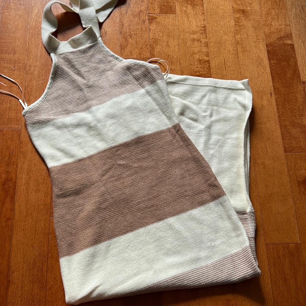 High Neck Sweater Dress